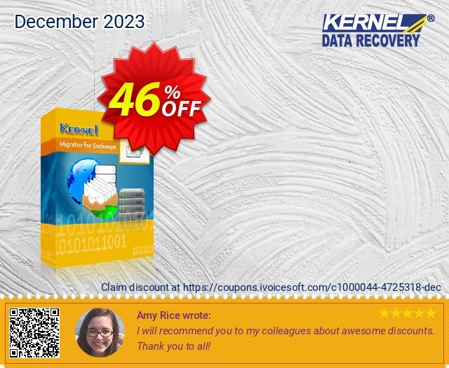 Kernel Migrator for Exchange Express (250 Mailboxes) discount 46% OFF, 2024 Resurrection Sunday offering sales. Kernel Migrator for Exchange - Express Edition (101 - 250 Mailboxes) Amazing discounts code 2024