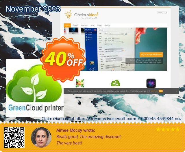GreenCloud printer pro  굉장한   가격을 제시하다  스크린 샷
