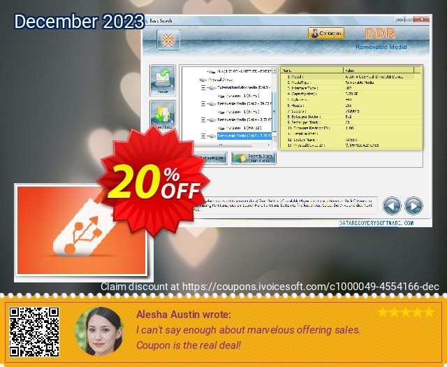 Data Recovery Software for USB Digital Storage discount 20% OFF, 2024 April Fools' Day promo. Data Recovery Software Discount Coupon - 20% Off on Product Price!