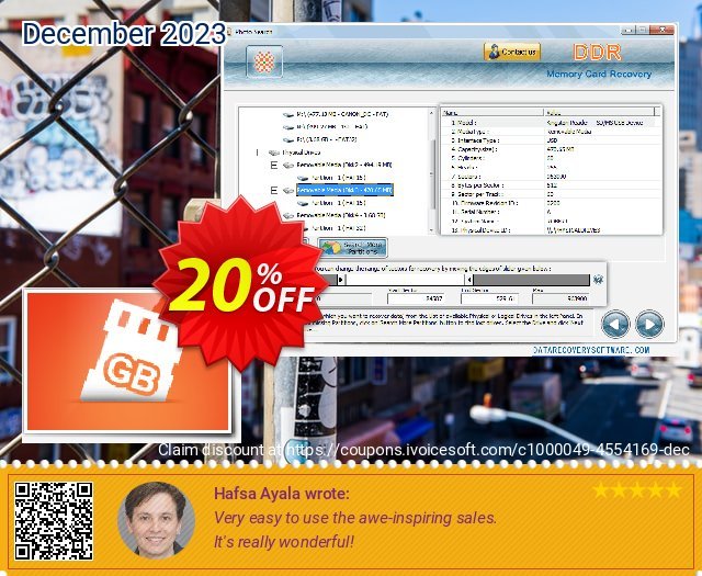 Data Recovery Software for Memory Cards spitze Außendienst-Promotions Bildschirmfoto