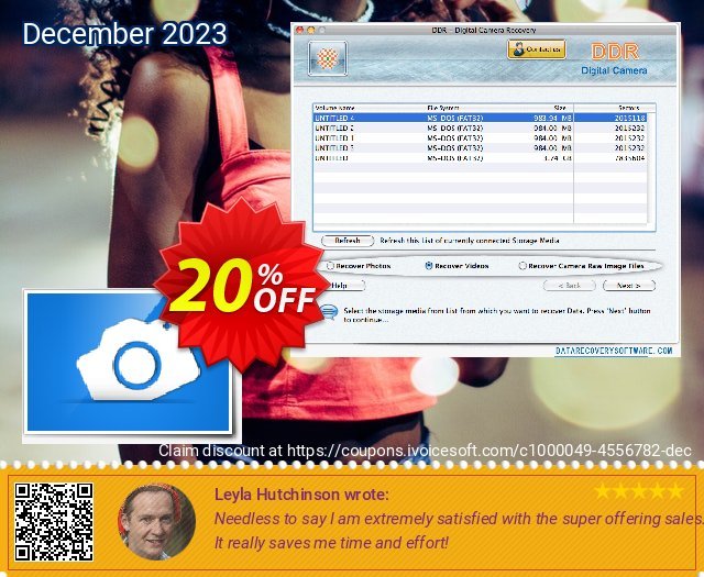 Mac Data Recovery Software for Digital Camera Spesial deals Screenshot