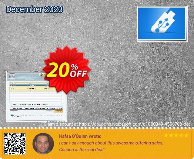 Mac Data Recovery Software for USB Digital Storage super Außendienst-Promotions Bildschirmfoto