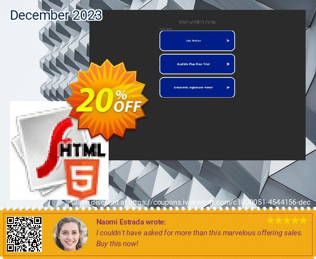 Recool SWF to HTML5 Converter 特別 プロモーション スクリーンショット