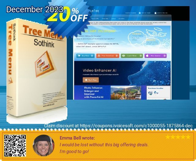 Sothink Tree Menu geniale Rabatt Bildschirmfoto