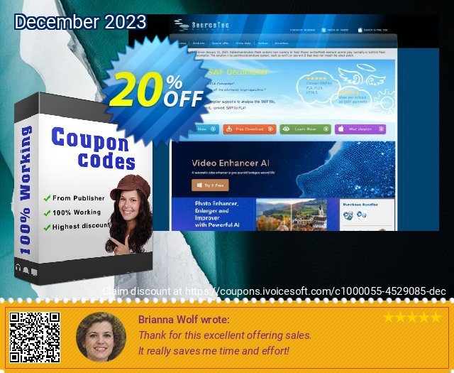 Sothink DHTML Menu + Logo Maker + JavaScript Web Scroller luar biasa voucher promo Screenshot
