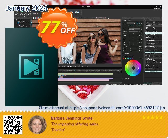 VSDC Video Editor Pro fantastisch Nachlass Bildschirmfoto