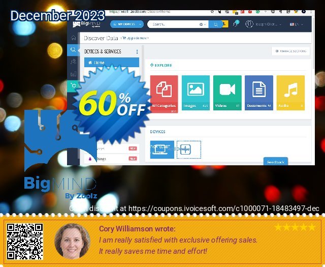 BigMIND Home 100 GB (Yearly) discount 60% OFF, 2022 New Year promotions. BigMIND Home - Yearly - 100GB Fearsome promo code 2022