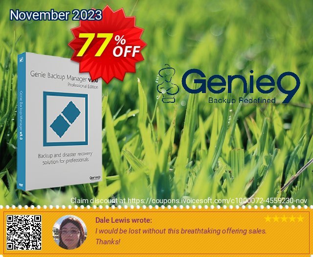 Genie Backup Manager PRO 9 discount 77% OFF, 2024 Women Day deals. Genie Backup Manager Professional 9 Special sales code 2024