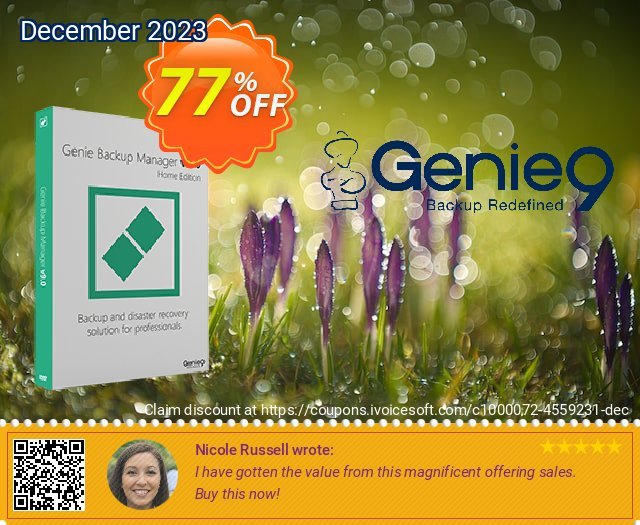 Genie Backup Manager Home 9 discount 77% OFF, 2022 World Photo Day promo sales. Genie Backup Manager Home 9 big discounts code 2022