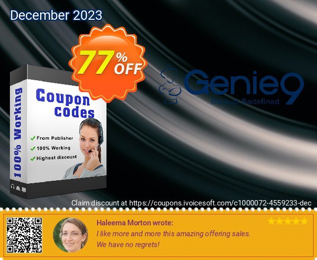 Genie Backup Manager Home 9 (3 Pack) 惊人 产品销售 软件截图