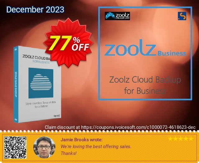 Zoolz Cloud for Business 5TB 令人敬畏的 折扣 软件截图