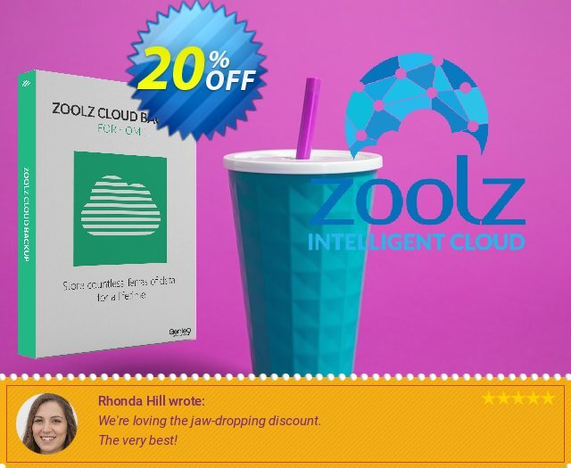 Zoolz Cloud Home 5TB +  Genie Timeline Home discount 20% OFF, 2024 Mother Day discount. Zoolz Home Cloud 500 GB With 500 GB Instant Vault- LIFETIME (Special Offer) stunning discount code 2024