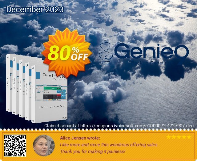 Genie Timeline Pro 10 (5 Pack) teristimewa penawaran promosi Screenshot