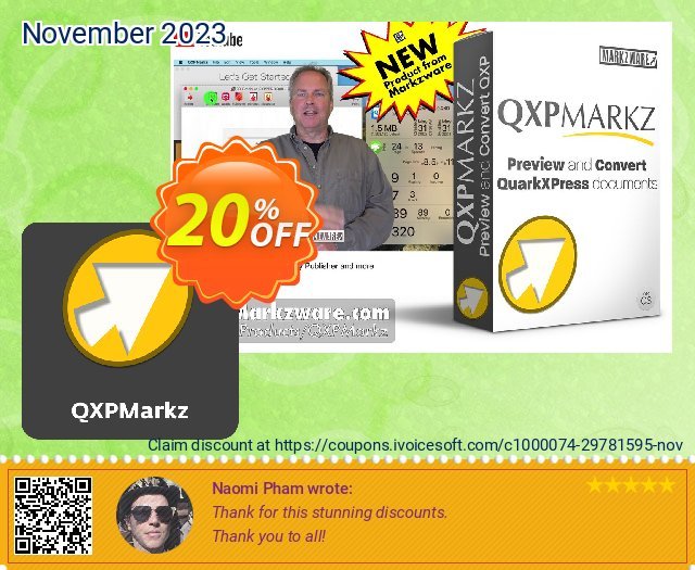 QXPMarkz for MacOS (Perpetual) 令人震惊的 产品销售 软件截图