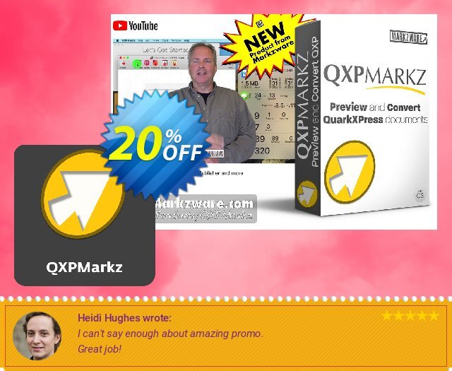 QXPMarkz for MacOS discount 20% OFF, 2024 Labour Day promo. Promo: Affiliate Spring 2024