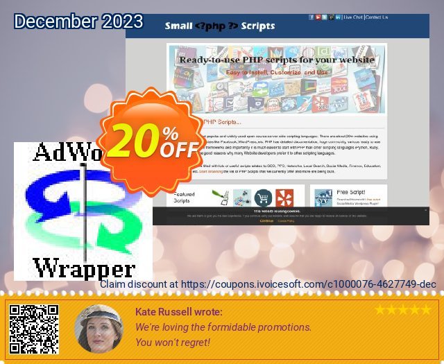 Adwords Keyword Wrapper Script aufregende Preisnachlass Bildschirmfoto