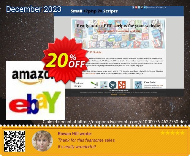 Amazon Ebay Comparison Script aufregende Preisnachlass Bildschirmfoto
