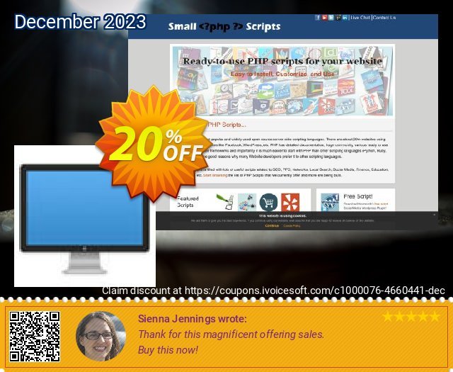 Website Screen Resolution Check Script menakjubkan voucher promo Screenshot