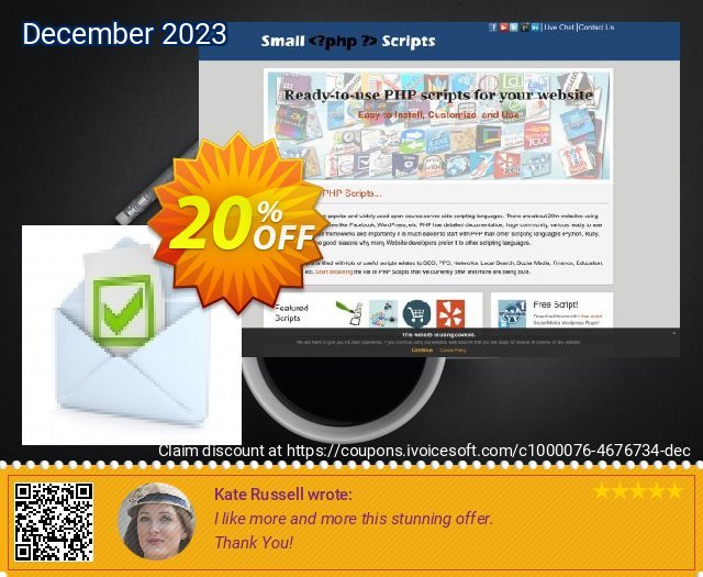 Email Validation Script uneingeschränkt Promotionsangebot Bildschirmfoto