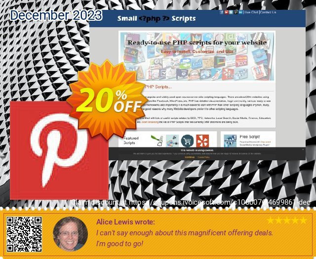 Pinterest Auto Image Pinner Script terbatas penawaran loyalitas pelanggan Screenshot