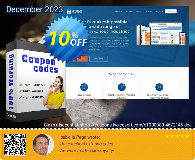 Contour BI Portal 1 Year technical support subscription toll Verkaufsförderung Bildschirmfoto