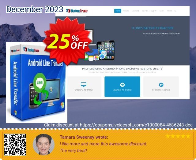 Backuptrans Android Line Transfer (Business Edition) discount 25% OFF, 2024 Int' Nurses Day offering sales. Backuptrans Android Line Transfer (Business Edition) stunning discount code 2024