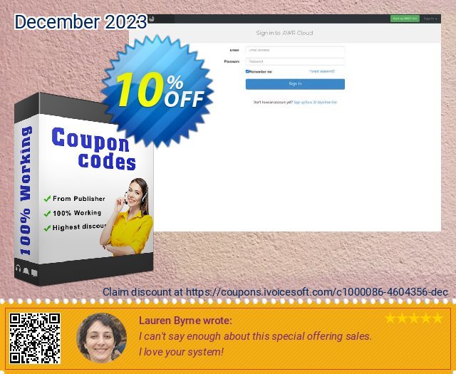 AWRCloud Pro Yearly discount 10% OFF, 2024 Working Day offering sales. AWRCloud Pro Yearly wondrous discount code 2024