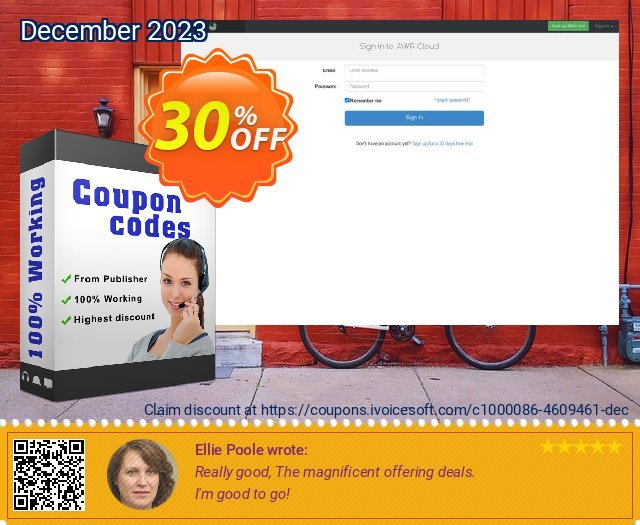 AWRCloud Enterprise Plus 180 super Sale Aktionen Bildschirmfoto