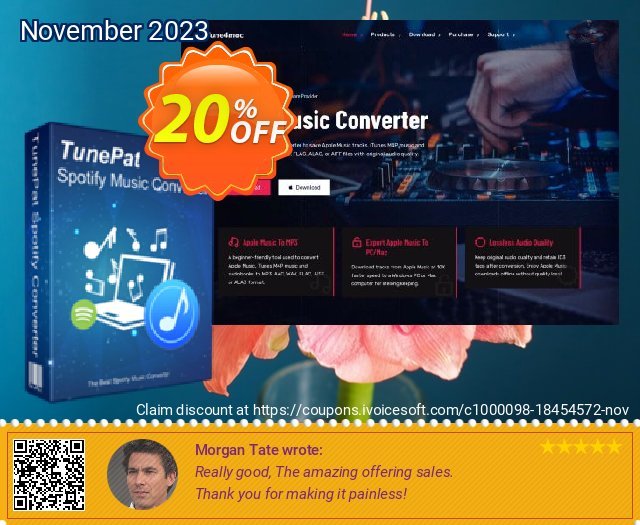 TunePat Spotify Music  Converter for Windows discount 20% OFF, 2022 Happy New Year offering sales. TunePat Spotify Music  Converter for Windows hottest discounts code 2022