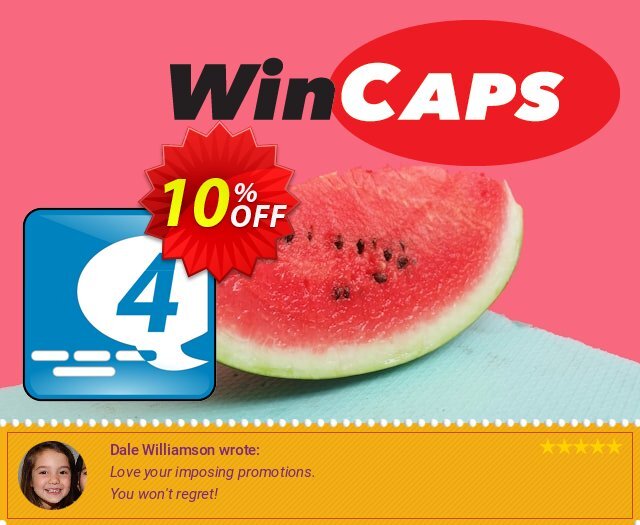 WinCaps Q4 eksklusif kupon diskon Screenshot