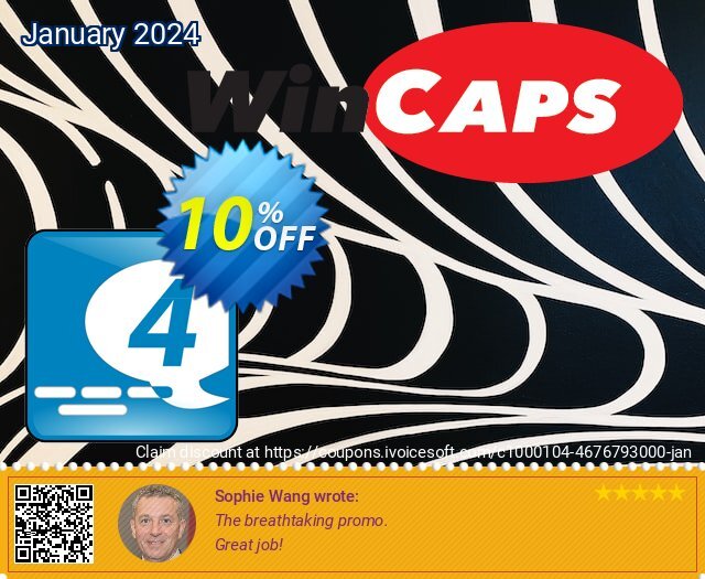 WinCaps Q4 1-Month License discount 10% OFF, 2022 Plastic Bag Free Day offering sales. 10% OFF WinCaps Q4 1-Month License, verified