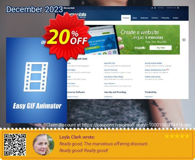 Easy GIF Animator 7 Personal 令人吃惊的 折扣码 软件截图