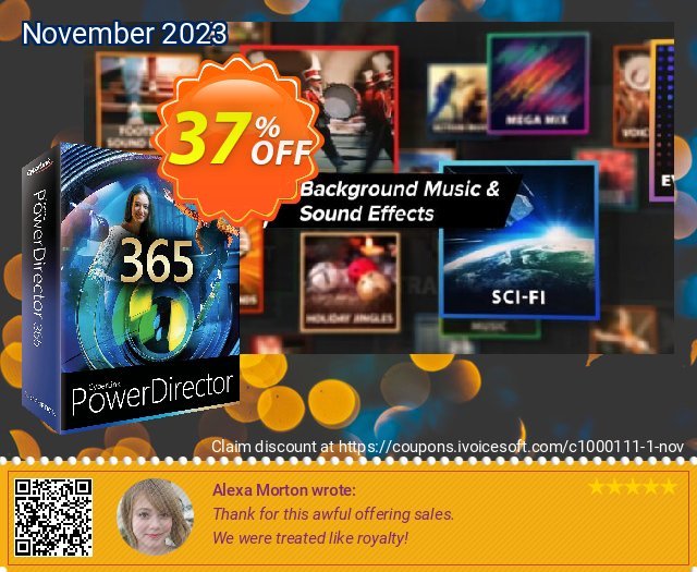 PowerDirector 365 - Annual Plan 令人难以置信的 产品销售 软件截图