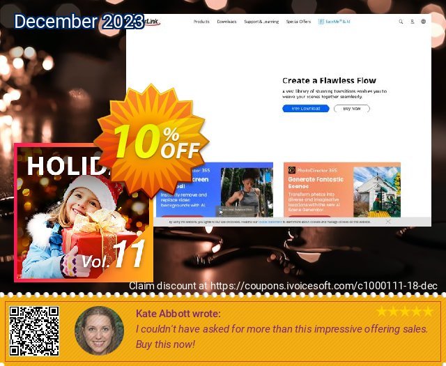 Holiday Pack Vol. 11 for PowerDirector gemilang penjualan Screenshot
