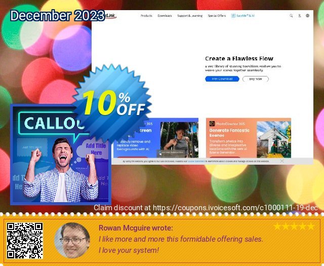 Callout Pack for PowerDirector verblüffend Promotionsangebot Bildschirmfoto