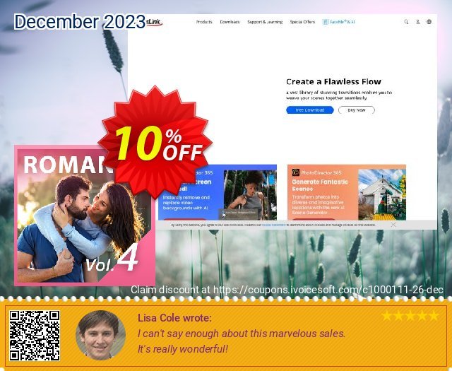 Romance Pack Vol. 4 for PowerDirector beeindruckend Außendienst-Promotions Bildschirmfoto