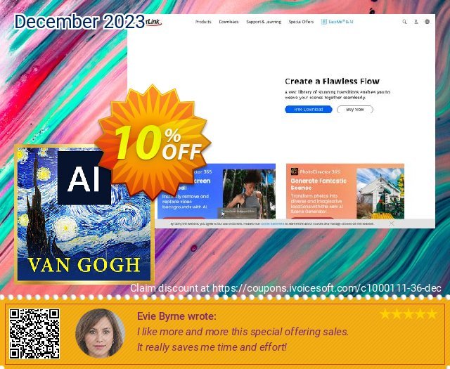 Van Gogh AI Style Pack for PowerDirector 最佳的 产品销售 软件截图