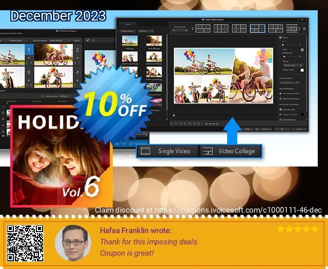 Holiday Pack Vol. 6 for PowerDirector hebat voucher promo Screenshot