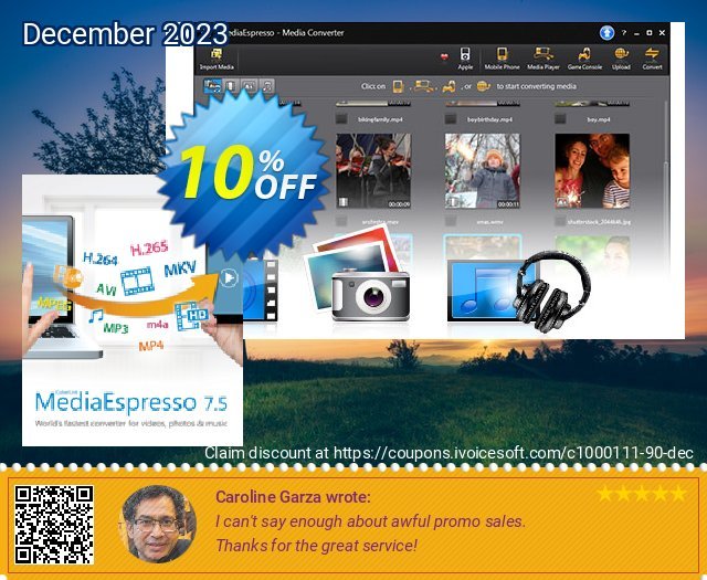 CyberLink MediaEspresso discount 10% OFF, 2022 Halloween offering sales. 10% OFF CyberLink MediaEspresso Jan 2022