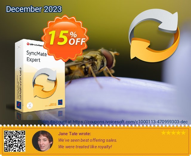 SyncMate Expert For 2 Macs discount 15% OFF, 2024 Int' Nurses Day promo sales. 15% OFF SyncMate Expert For 2 Macs, verified