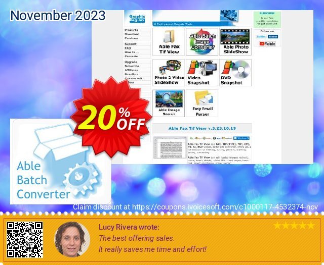 Able Batch Converter discount 20% OFF, 2024 Spring discount. Able Batch Converter Awesome promo code 2024