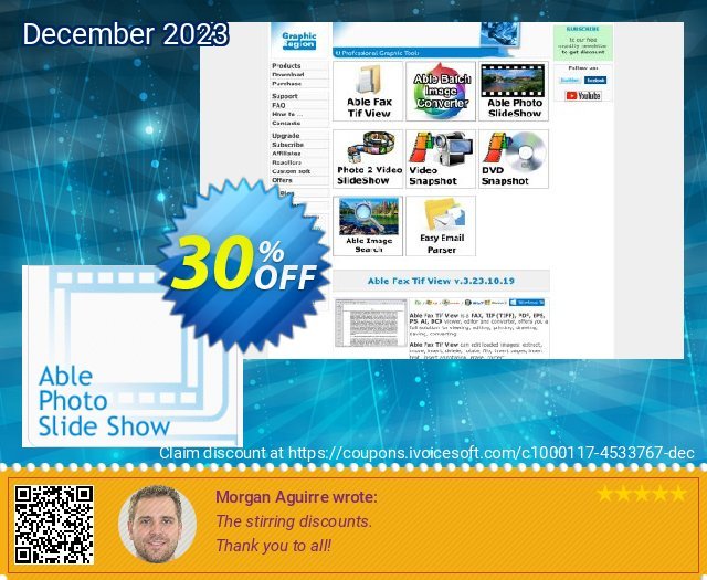Able Photo Slide Show beeindruckend Verkaufsförderung Bildschirmfoto