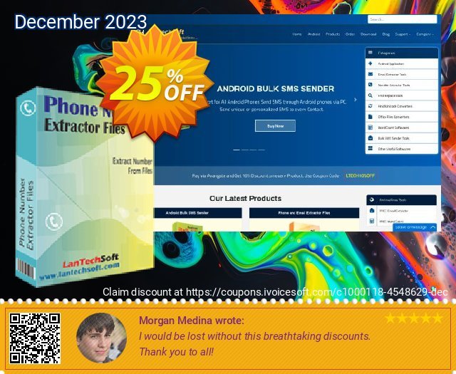 LantechSoft Phone Number Extractor Files discount 25% OFF, 2024 Spring offering sales. Christmas Offer