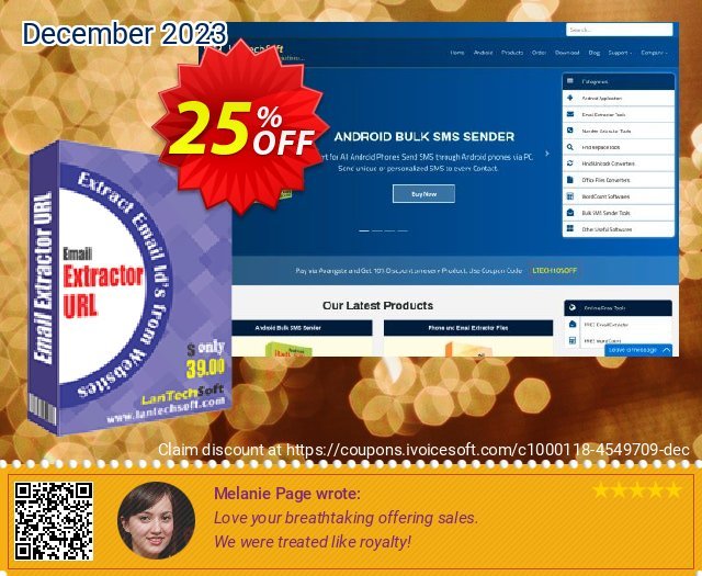 LantechSoft Email Spider URLs discount 25% OFF, 2024 World Backup Day offering sales. Christmas Offer