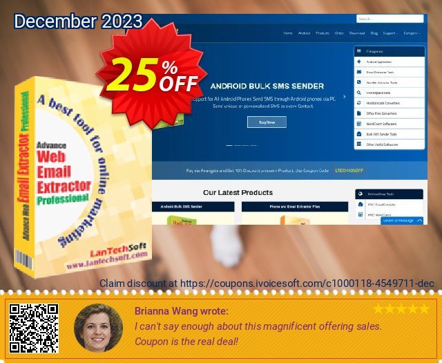 LantechSoft Advance Web Email Extractor discount 25% OFF, 2024 April Fools' Day promo. Christmas Offer
