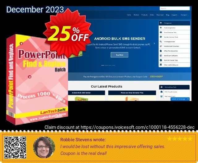LantechSoft Powerpoint Find and Replace Batch umwerfenden Sale Aktionen Bildschirmfoto