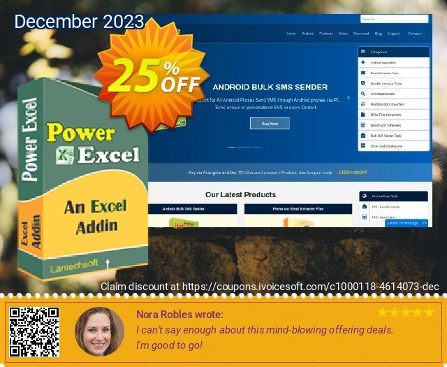 LantechSoft Power Excel umwerfenden Außendienst-Promotions Bildschirmfoto