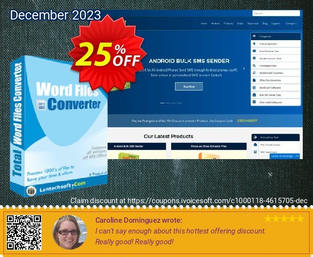 LantechSoft Total Word Files Converter discount 25% OFF, 2024 World Heritage Day offering sales. Christmas Offer