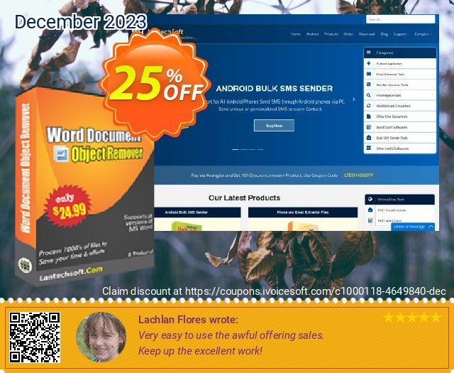LantechSoft Word Document Object Remover toll Außendienst-Promotions Bildschirmfoto