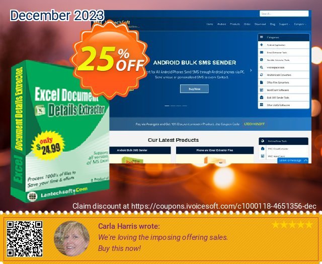 LantechSoft Excel Document Details Extractor discount 25% OFF, 2024 April Fools' Day discount. Christmas Offer
